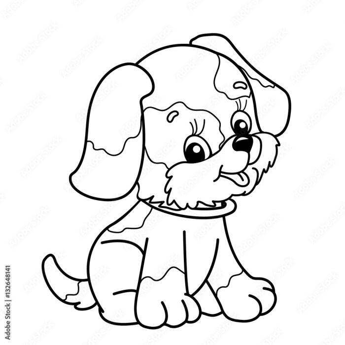 Dog anime coloring pages