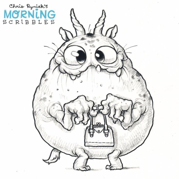 Chris ryniak morning scribbles coloring book