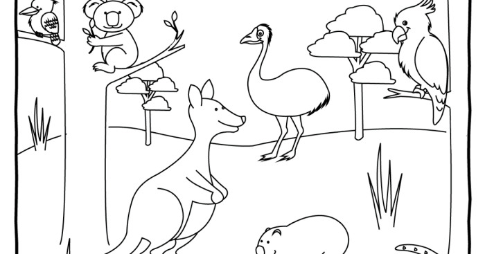 Coloring pictures of land animals