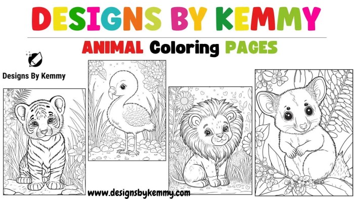 Free baby animals coloring pages