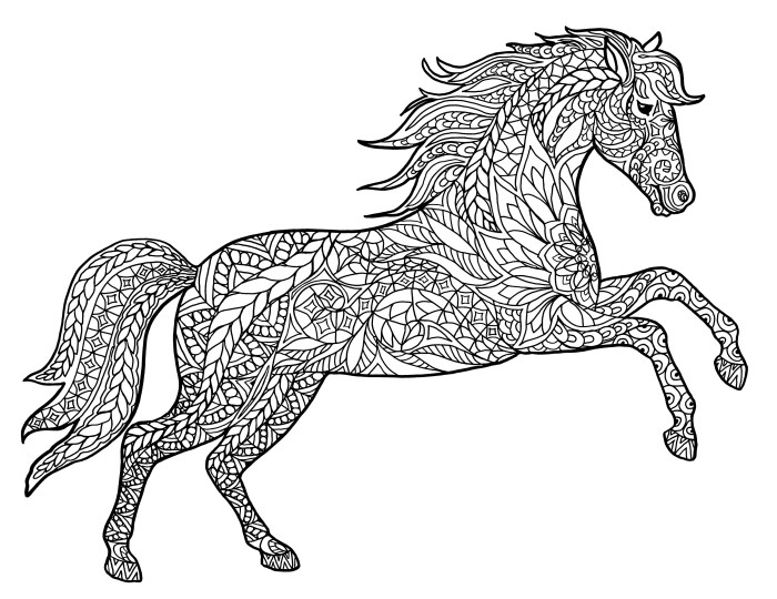 Detailed animal coloring sheets