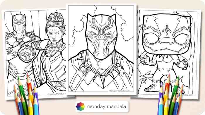 Black panther coloring book pdf