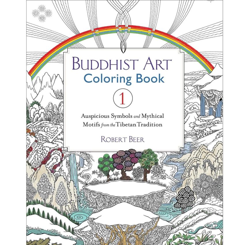 Buddhist art coloring book