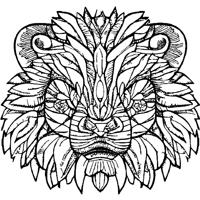 Exotic animal coloring page