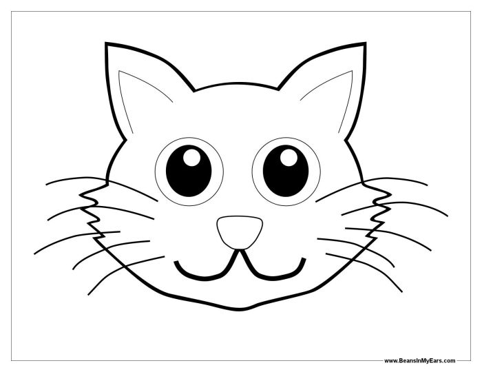 Coloring pages animal faces