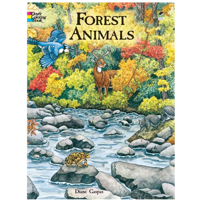 Dover coloring book forest animals