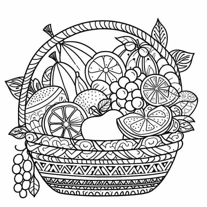 Fruit basket anime coloring page