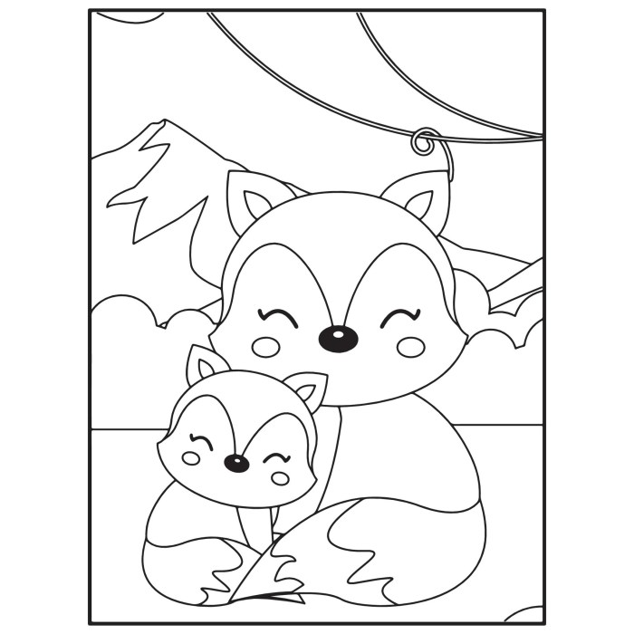 Cute animal coloring pages for kids ape