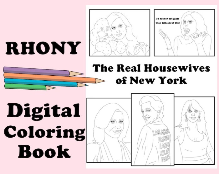 Best of housewives coloring book