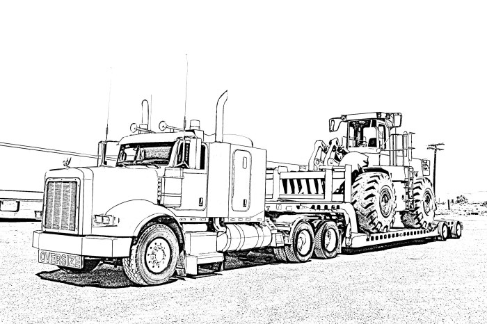 Big rig coloring book