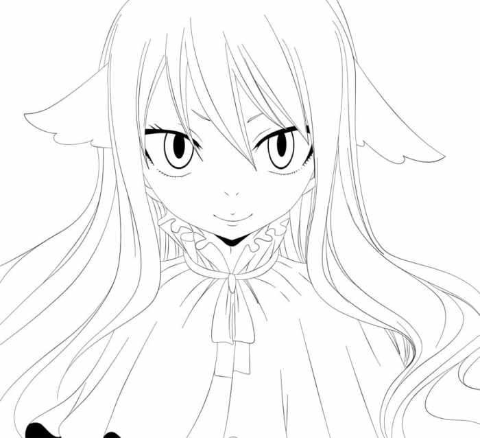 Fairytale coloring pages anime