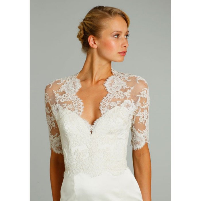 Ivory wedding dress sleeves