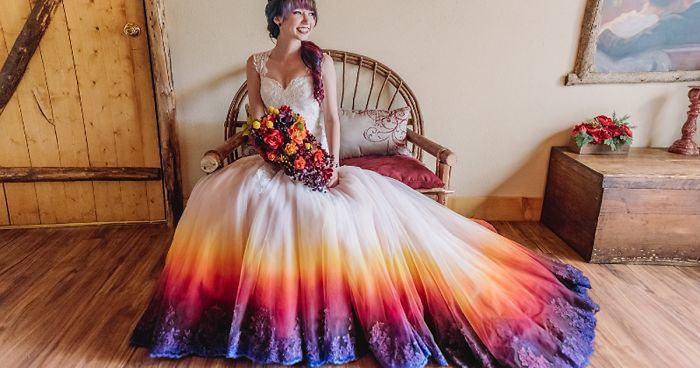 How to dye a wedding dress