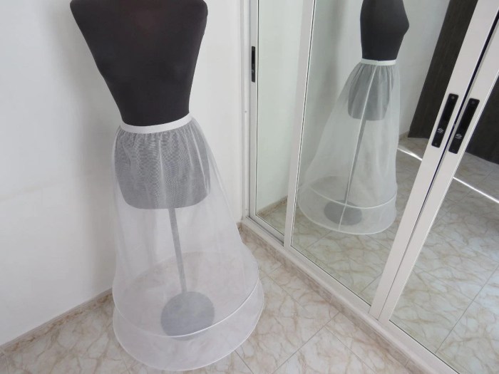 Hooped petticoat for wedding dress