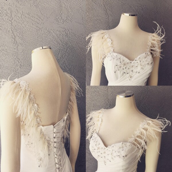 Lace straps for wedding dress